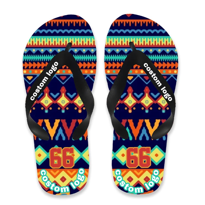 Hellosport Popular Comfortable Leisure Rainbow Simple Solid Color Comfortable Slipper Flip Flop Men