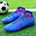 SeeMore Brand Youth Boys Football Shoes Unisex High Top Lightweight Soccer Cleats Mens Comfy Football Boots