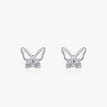 Ailmay Insect 100% 925 Sterling Silver Butterfly Sweet Cute Stud Earrings for Women Girls Anti-allergy Fine Jewelry Gifts