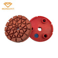 4 Inch 100mm Klindex Resin Bond Floor Concrete Marble Granite Polishing Pads with Plastic 3 Plugs