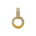 14K Solid Gold Diamond Fine Jewelry Trendy Design Charm Yellow Gold Clasps for Bracelet and Necklace Accessories