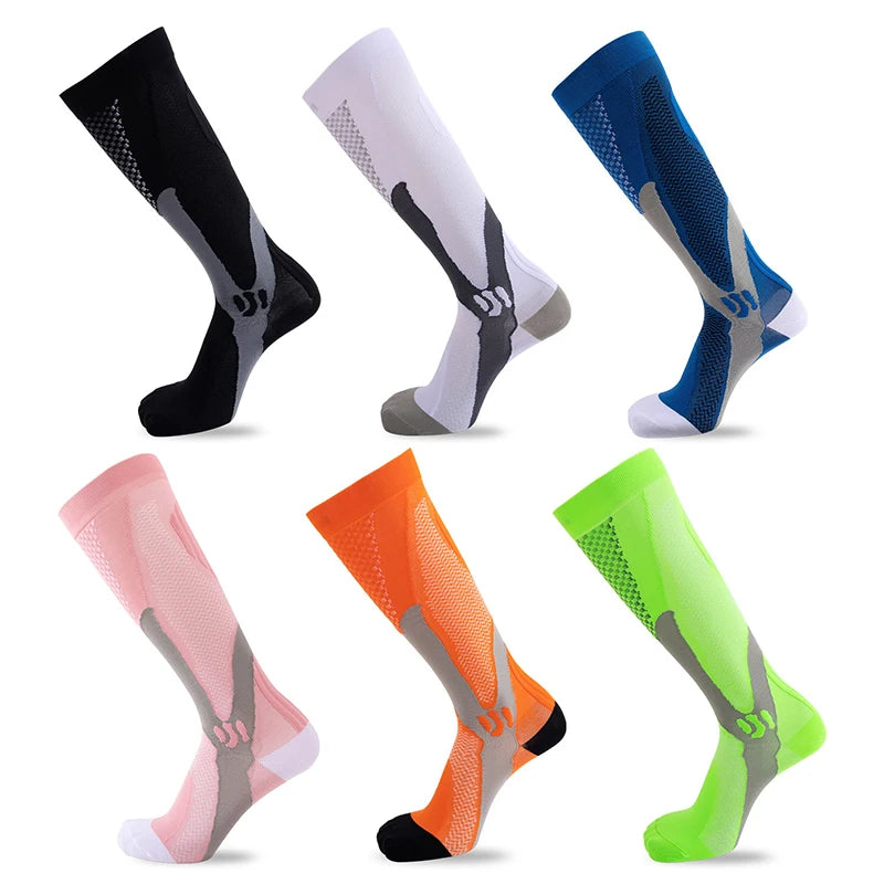 Custom Logo Cotton Tube Sport Socks for Adults Boys Knee-Long With Fashionable Football Soccer Pattern Spring Training Hiking