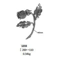 Wrought Iron Components Elements Decorative Iron Flower  for Staircase Railing Balustrade Handrail Gate Fence Parts