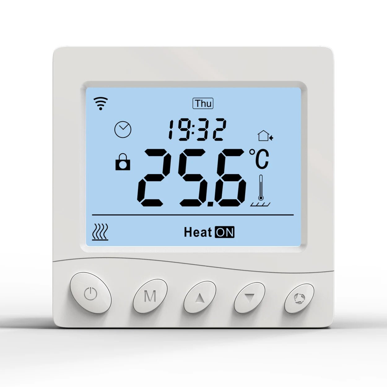Under Floor Heating Large LCD 16A Programmable Tuya Smart WiFi Electric Heating Thermostat