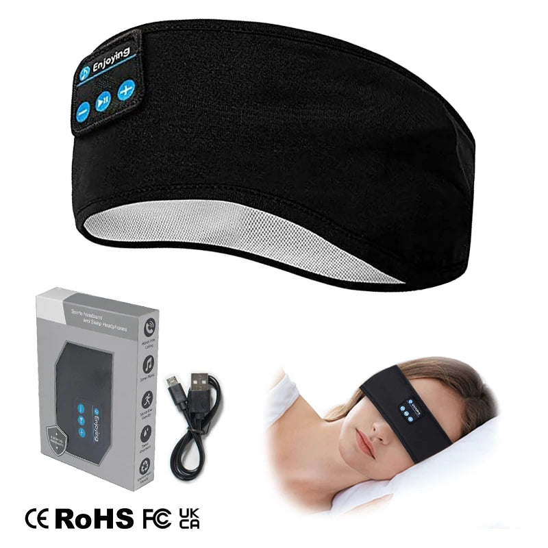 Upgraded Best Comfy Wireless Music Headband Headphones Bluetooth Sleep Headphones with ultra Thin Speaker