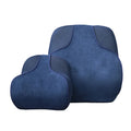 Orthopedic Comfort Lumber Car Back Rest Pillow Memory Foam Lumbar Support Cushions Bed Knitted 100% Polyester Removable