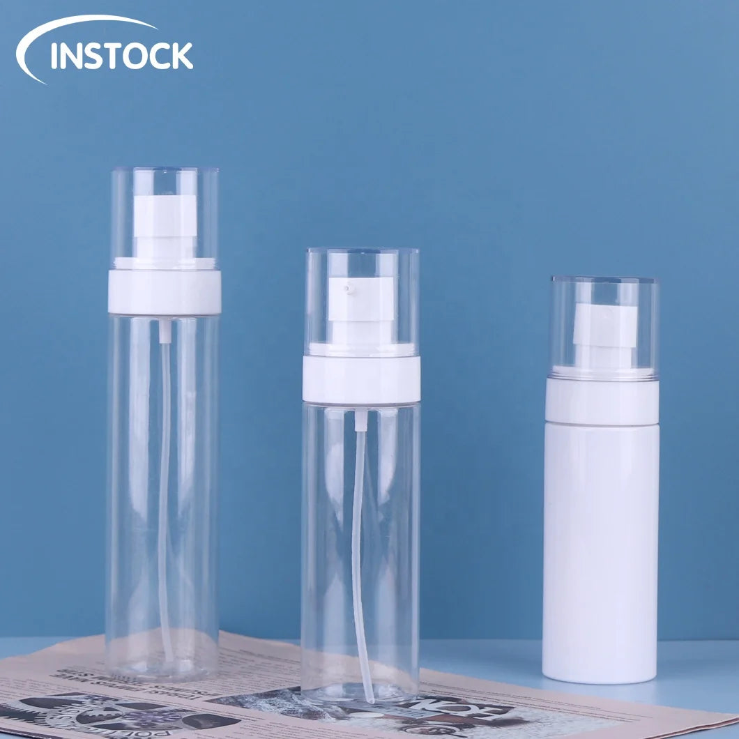 Pet Cosmetic Soap Dispenser with Foam Pump Bottle 100 120 150ML Makeup Foam Bottle White               Luxury Foam Pump Bottle