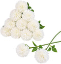 Artificial Chrysanthemum Ball Flowers Bouquets for Bride Single Stem Plastic Hydrangea Silk Flowers for Wedding Bouquets
