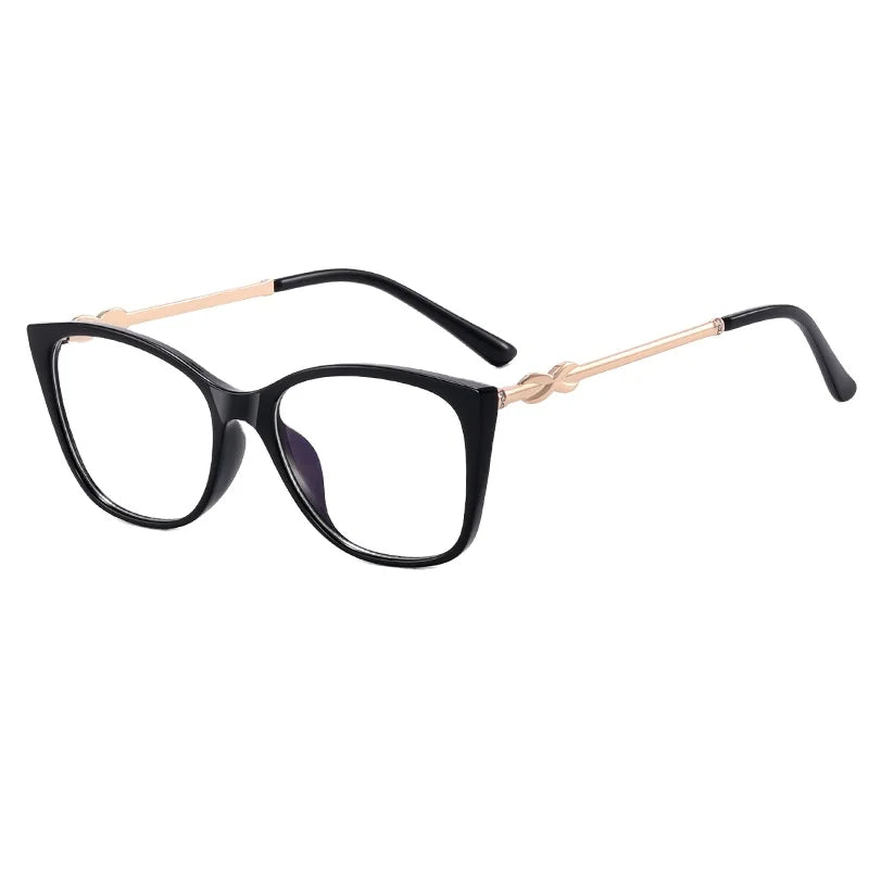 2025 Cat Eye Shape Full Rim Eyeglass Frames TR90 Material Lightweight Blue Light Blocking Unisex Vintage Retro Style Eyeglasses