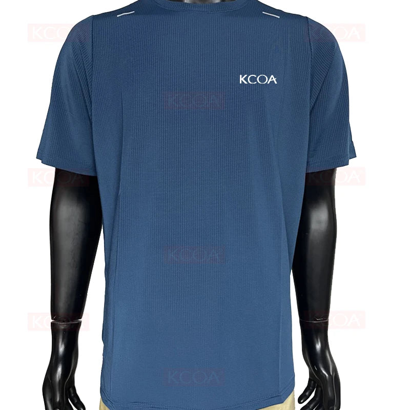 Custom Fitted Polyester Shirts Quick Dry Crewneck Running Fitness T-Shirt Workout Athletic Gym Men Sports T-Shirt Gym T Shirt