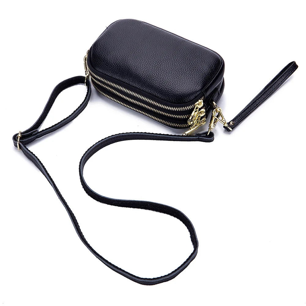 Genuine Leather Casual Women's Handbag Crossbody Single Shoulder Tote Bag Fashion Style Carteras Y Bolsos De Mujer