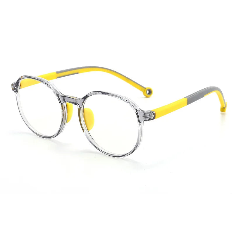 New Arrival Kids Anti Blue Light Glasses Round Optical Frames Computer Protection for Youth
