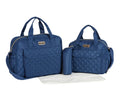 Deellt Factory Wholesale Top Selling Oxford Cotton Maternity Diaper Bags Mommy Baby Nappy 4 in 1 Women's Shoulder Tote Bag Set