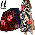 Henry Newest Colorful Floral Polyester Rayon Print Fabric for Garment Causal Clothing Digital Printed Fabric Soft Breathable