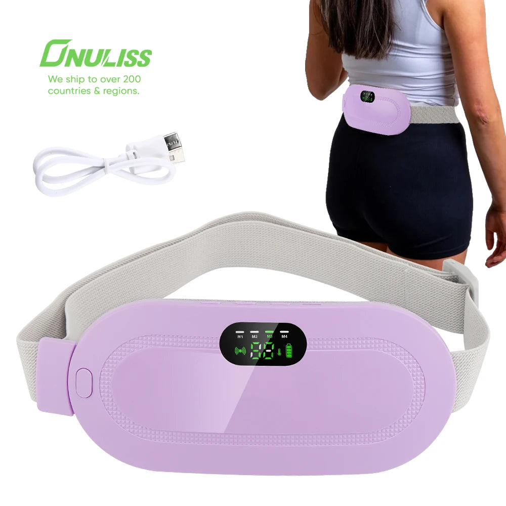 Best Selling 2024 Menstrual Relief Pad Cordless Wrap Belt Period Cramp Massager Menstrual Heating Belt for Period Pain Relief