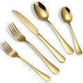 Gold Silverware Set Stainless Steel Flatware Set Include Spoons Forks Knives Tableware Utensil Set for Wedding Restaurant