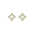 Spark Star Jewelry Collection Female  Stud 925 Silver Simple Bulk 14k Gold Zircon Earrings for Women