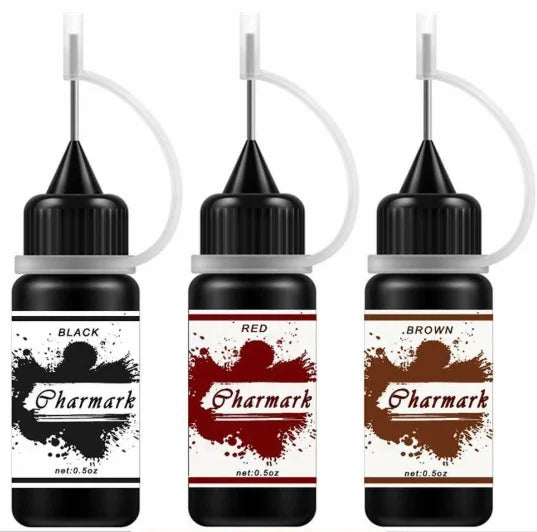 YSORNO Link Natural Botanical Temporary Tattoo Ink 10ml Waterproof Henna Juice in Black Red Green Cyan-Body Paint