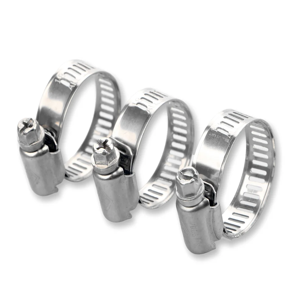 Best Quality Adjustable Stainless Steel Hose Clamp Hose Pipe Reinforced Strength American Type Worm Drive Hose Clamp