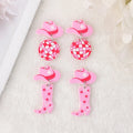 Disco Charms Acrylic Cowboy Hat Boots Findings for Necklace Keychain Jewelry Diy