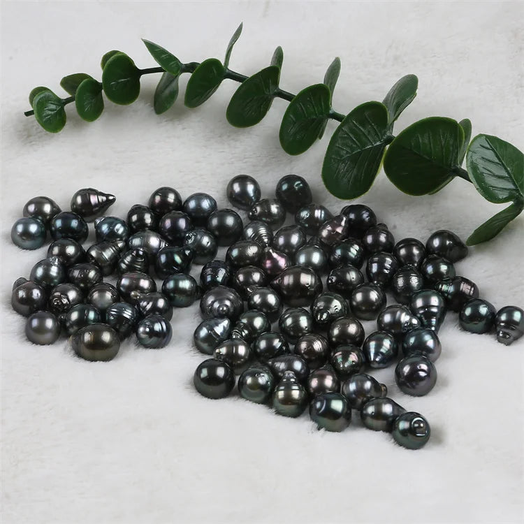 10-12mm Wholesale Tahitian Natural Seawater Baroque Drop Shape Pearl for Jewelry Making
