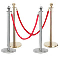 Custom logo Railing Stand Crowd Control Stanchion Queue Retractable Belt Barrier Post