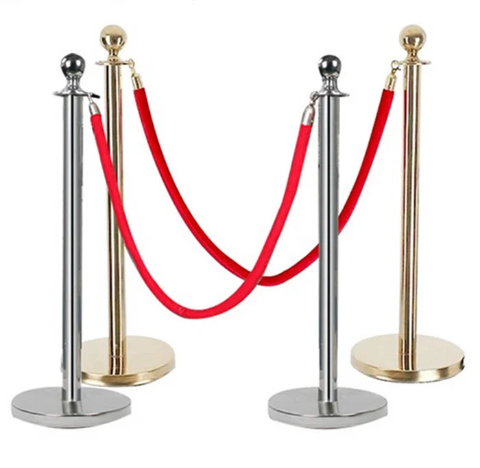 Custom logo Railing Stand Crowd Control Stanchion Queue Retractable Belt Barrier Post