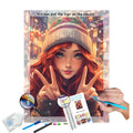 N-2107 Modern Home Decoration Art Kits Fairy Diamond Painting for Adults with Full Drill Portrait Subject