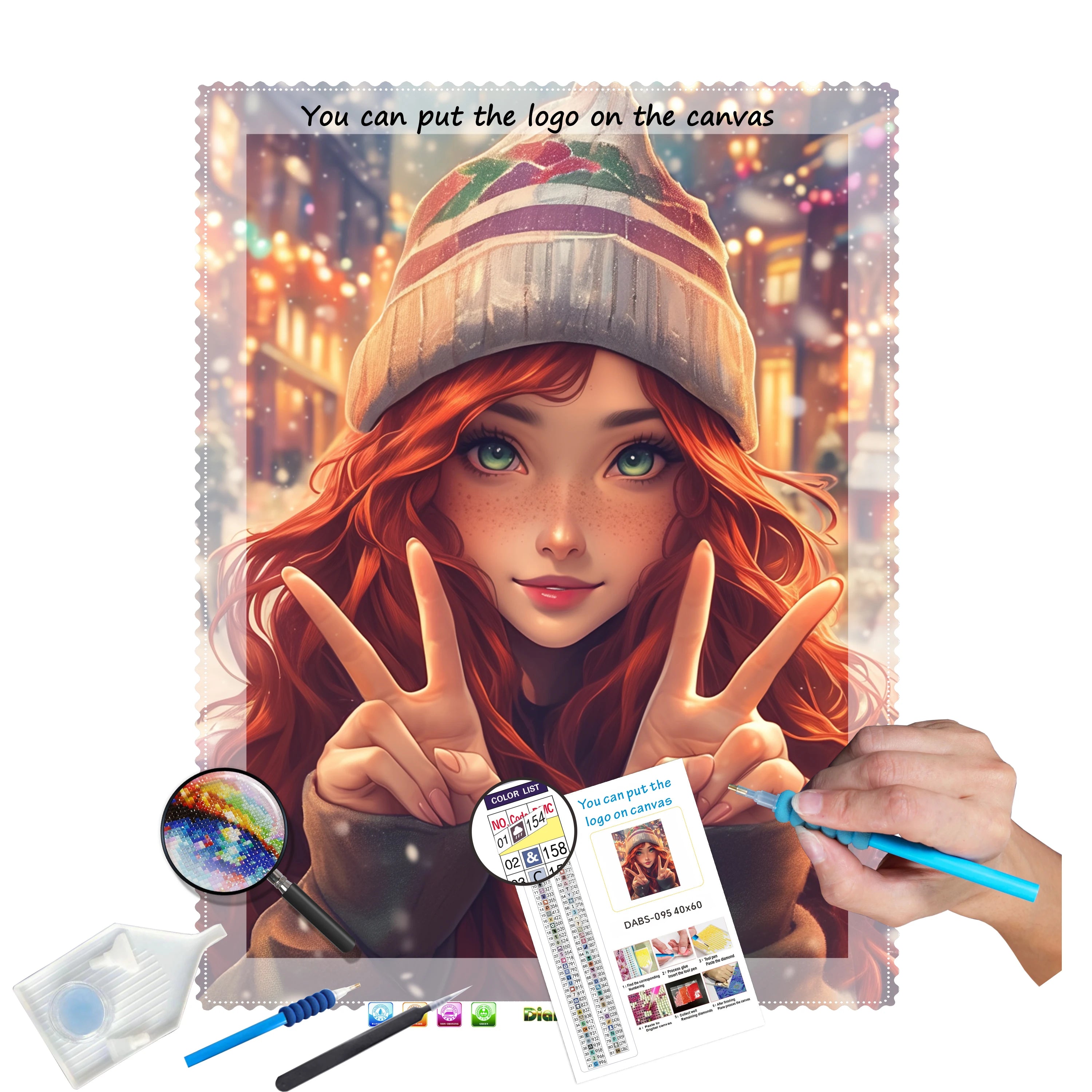N-2107 Modern Home Decoration Art Kits Fairy Diamond Painting for Adults with Full Drill Portrait Subject