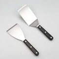 Stainless Steel Metal Spatula Set-Teppaniyaki Spatulas-Griddle Scraper Flat Spatula Pancake Flipper Hamburger Turner