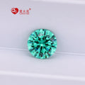 8HS & 8AS 5A Grade Round Brilliant Cz Gems Stones Paraiba-green Color Loose Round Cut Cubic Zirconia