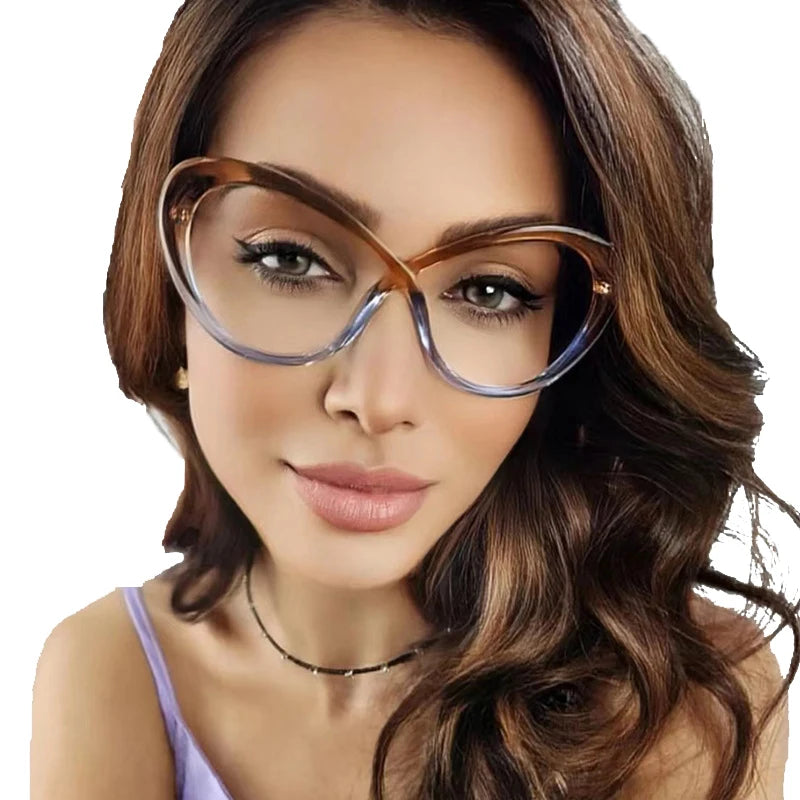 STORY TR5208 Luxury Custom Eyewear Blue Light Blocking Cat Eye Optical Glasses Butterfly Glasses Frames for Women