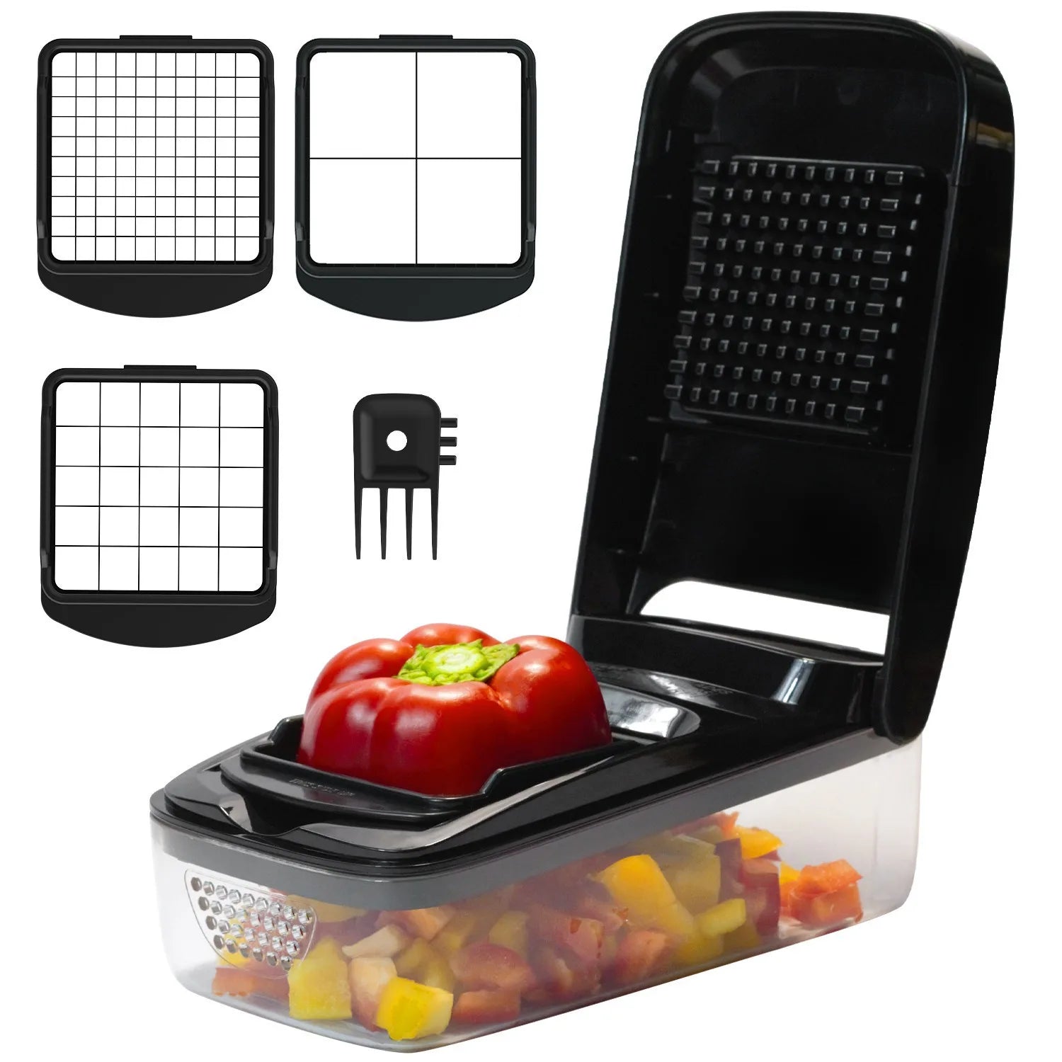Multifunctional Stainless Steel Vegetable Slicer Modern Cross-Border Kitchen Onion Dicer Divine Utensil for Slicing Veggies