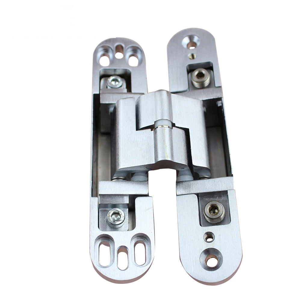 Furniture Invisible Door Folding Concealed Hinge Zinc Alloy 3D Adjustable Capacity 60KGS Hidden Door Hinge