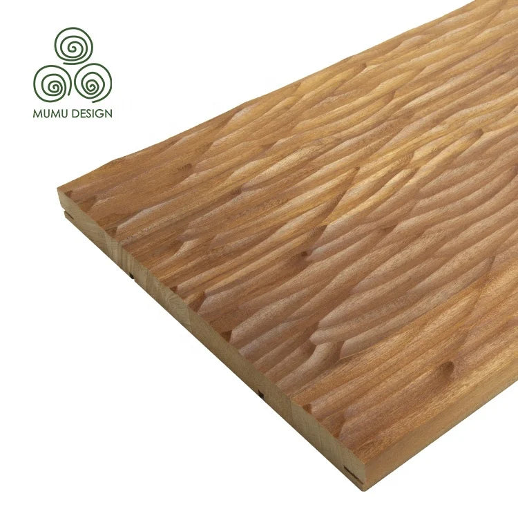 MUMU Special Offer Feature Wall Design Interior Decorative Wood Veneer Carve Blade for Time Board