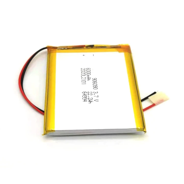 Lithium Polymer Battery Cell 3.7V 6000mAh LiFePO4 18650 for Consumer Electronics & Power Tools 500 Cycle Life Model 906090