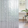 Factory Price 1.8x1.8m Shower Curtain Liner Transparent Waterproof Bathroom Curtains 3D Stone PVC Frost Bath Curtain