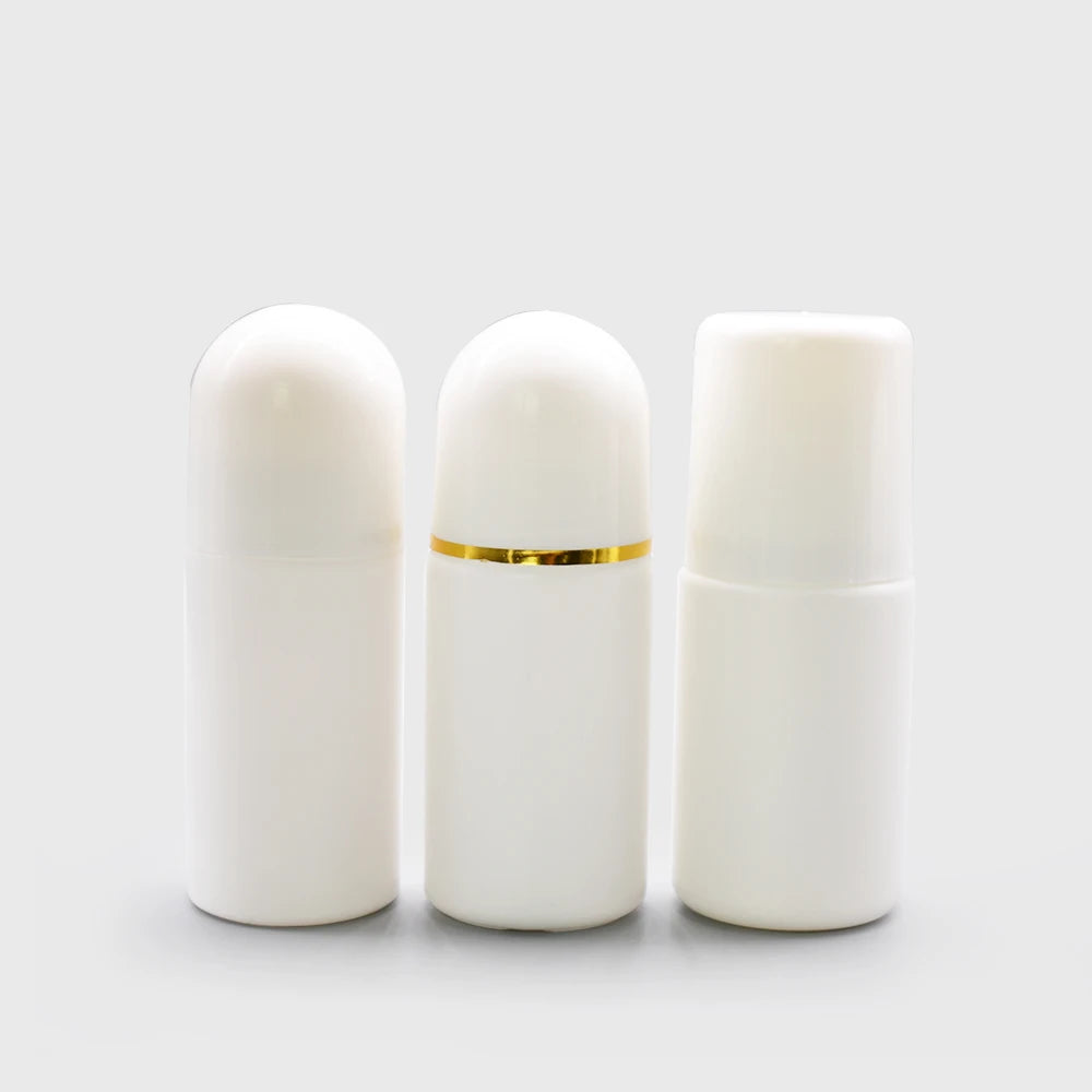 In Stock Deodorant Essential Oil Perfume Container 100ml pp Plastic Roll on Bottles With Roller Ball