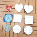 Modern MDF Coaster 4mm Thick Eco-Friendly Multi-Size Multi-Shape Sublimation Blank Wooden Coasters
