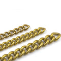 Cloxy O-ring Head Brass Bag Chain Bag Strap DIY Accessories Cuban Twisted Brass Chain for Jewelry Necklace Making