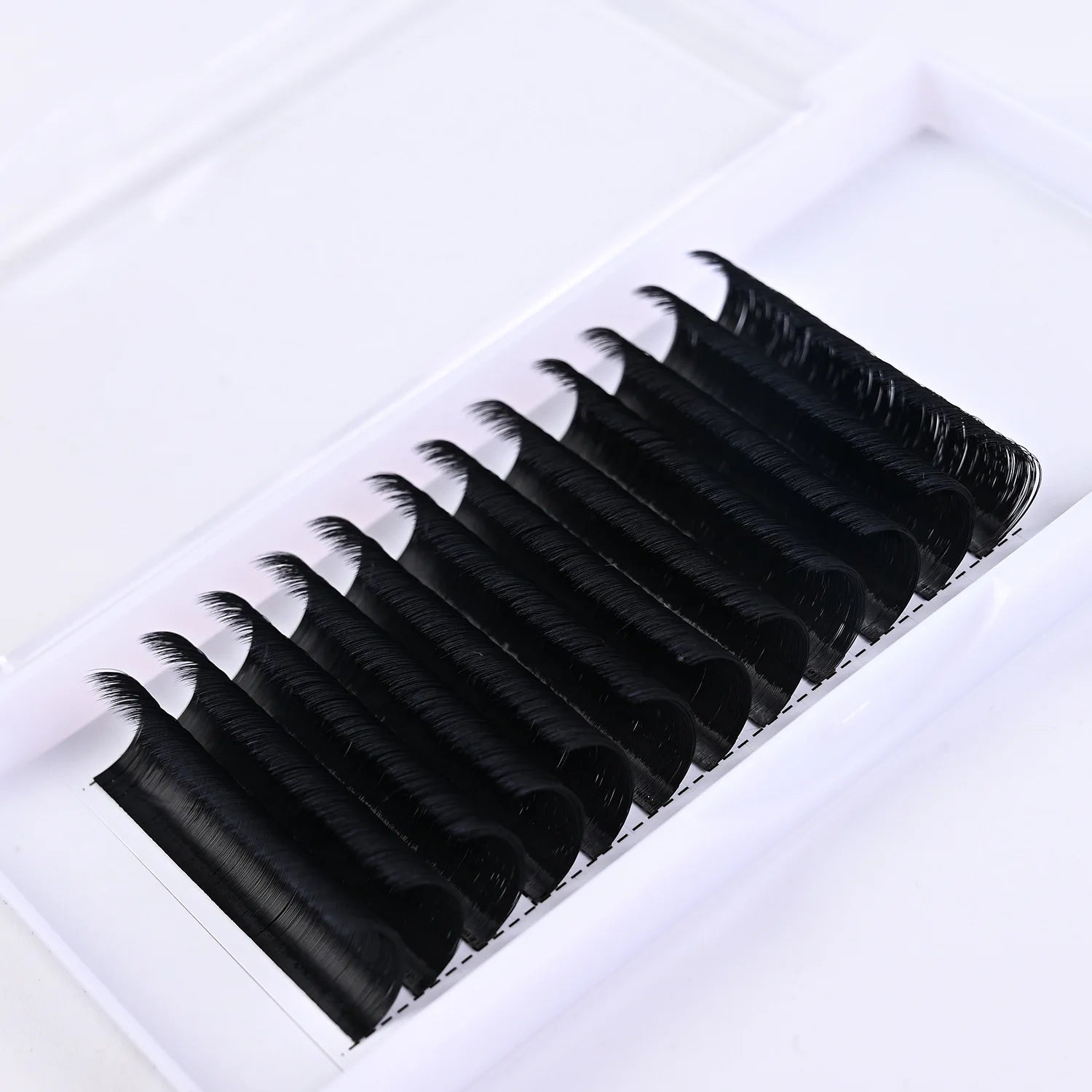 Wholesale Matte Black Lash Trays with Custom Logo 0.15mm Thickness Private Labeling Lash Extension Supplies