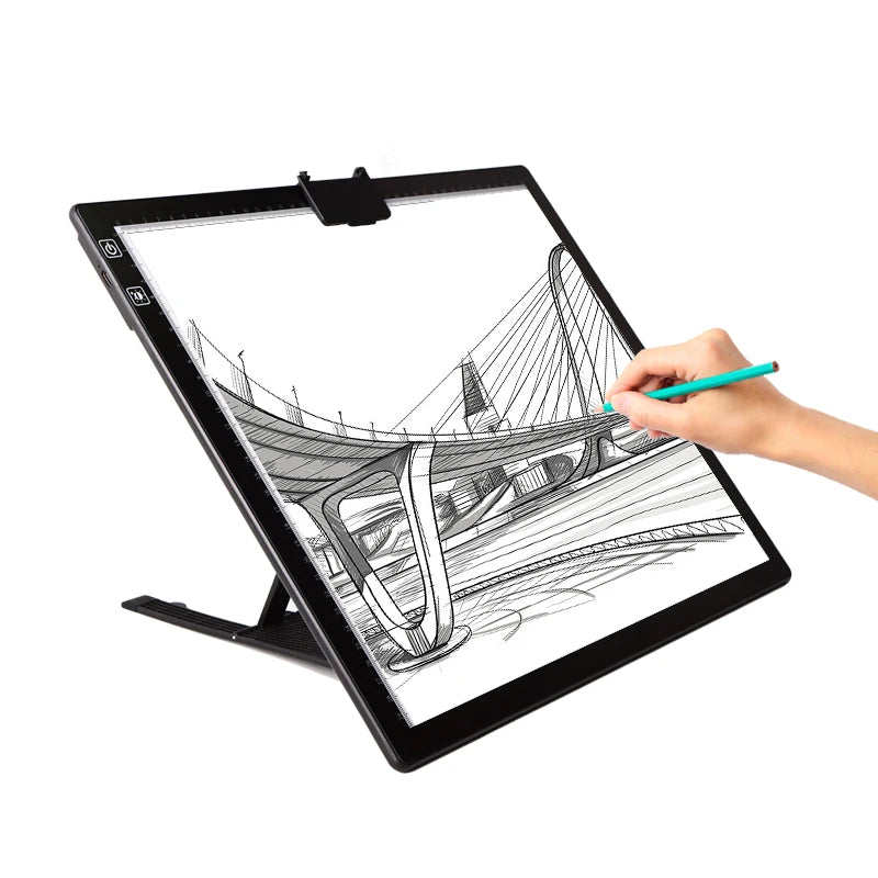 Light Pad Drawing A3 Tracing Light Table LED Ultra-thin Brightness Adjustable Art Tracing Table Led Light Pad with Battery Power