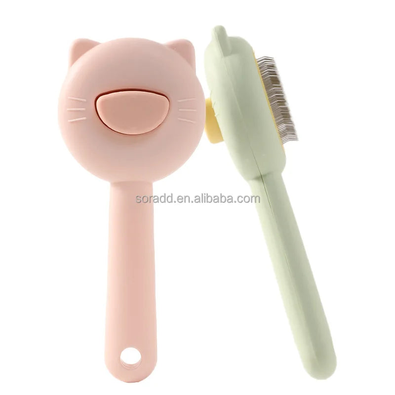 Hot Sale Pet Dog Hair Removal Comb Plastic Cat Comb Brush for Cleaning Hair Removal Comb for Cats Pets