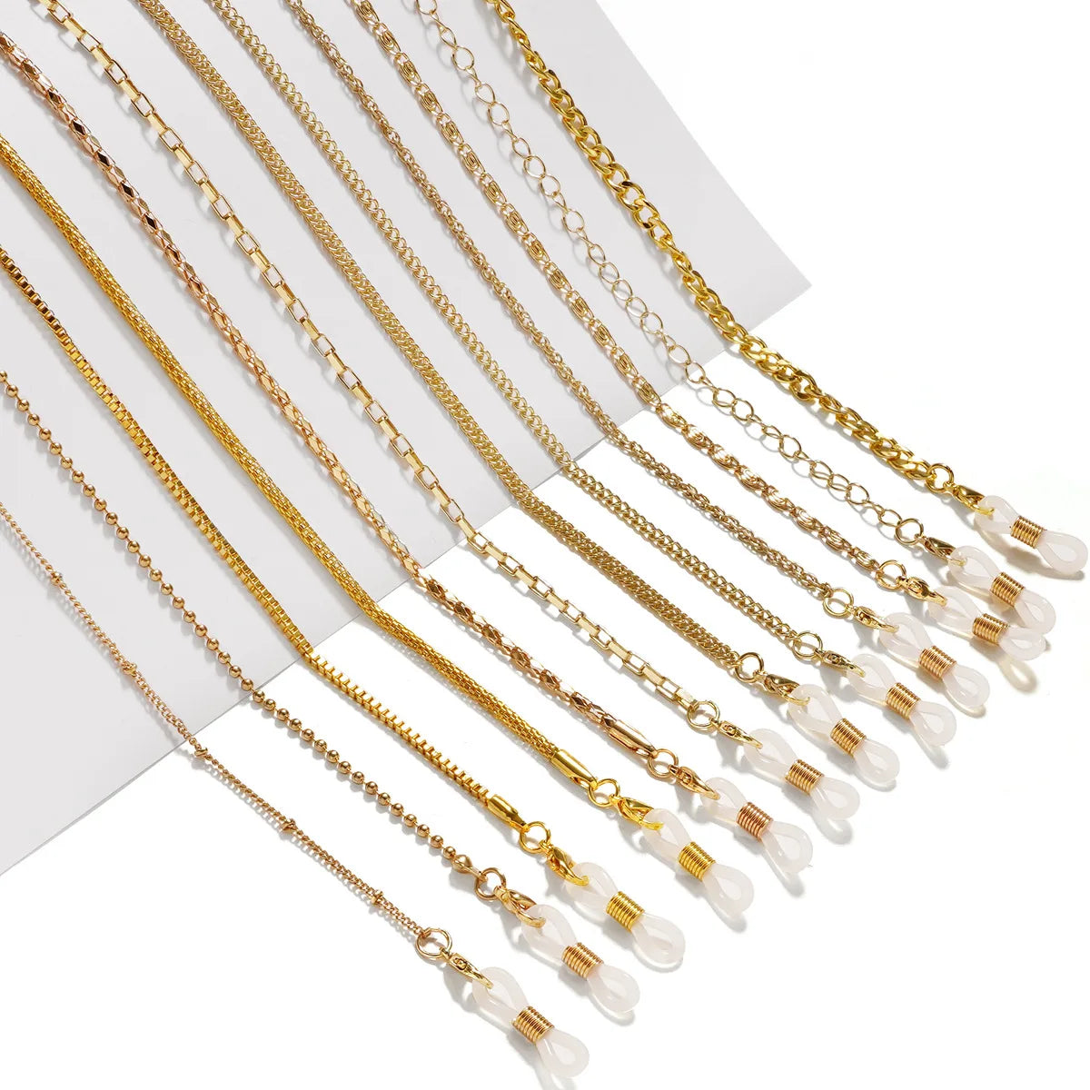 Gold Plated Eyeglass Chain Metal Sunglasses Eyewear Strap Facemask Holder Reading Glasses Retainer for Women