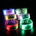 Custom Logo Remote Controlled RFID LED Bracelet DMX Control LED Wristband for Sport Event Concert