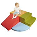 SoftScape Indoor Active Play Structure for Toddlers Safe Soft Foam Crawling Sliding Corner Climber School Use Made PE Material