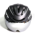 PROMEND Rechargeable LED Light Intergrally-Molded Bicycle Helmet Plastic Cycling Helmet for Mountain Road Bike Sports Safe for