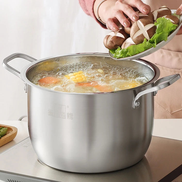 Zhenneng New Style Stainless Steel Soup & Stock Pots Induction Cooking Soup Pot Stock Hot Pots Casserole with Lid