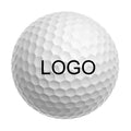 Customized logo White  Rubber Match Games Exercise Ball 2 Layer 3 Layer Golf Ball for  Promote Gift
