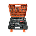 ProMaster 94pcs CR-V Metric Ratchet Wrench Socket Set Tungsten Steel Hand Tool Kit Manual Operation Gear Repair Hard Case OEM